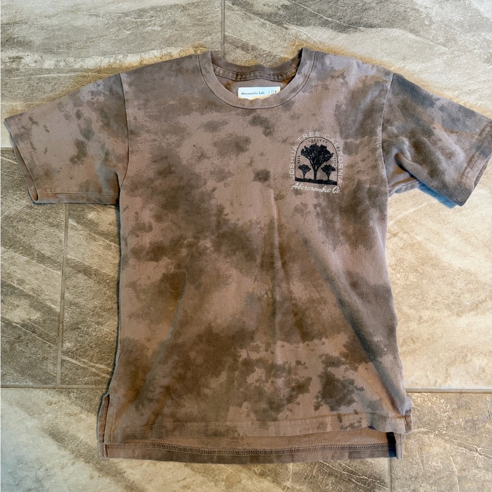 Abercrombie Kids Brown Tie-Dye Tee
